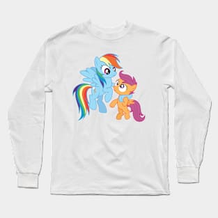 Rainbow Dash and Scootaloo 1 Long Sleeve T-Shirt